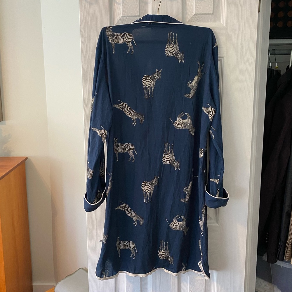 ModCloth Blue Zebra Sleep Shirt - Picture 2 of 4